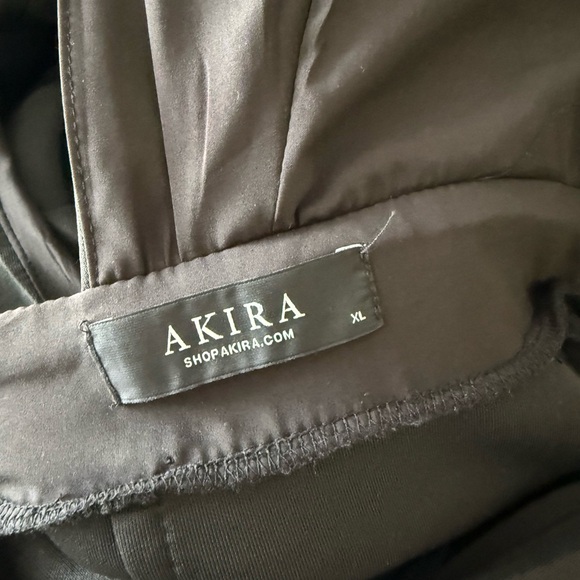 AKIRA Dramatic Black Mini Dress - Picture 5 of 6